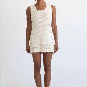 Rumored Jones Crochet Mini Dress